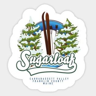 Sugarloaf Carrabassett Valley,Franklin County,Maine ski Sticker